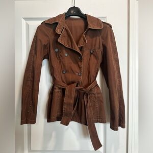 Brown Women's Trench Jacket